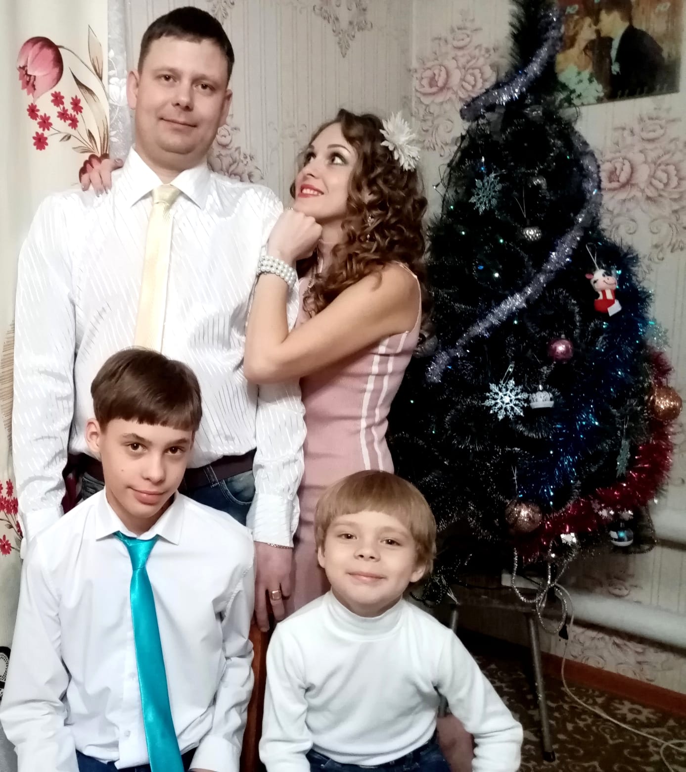 новогодняя семья