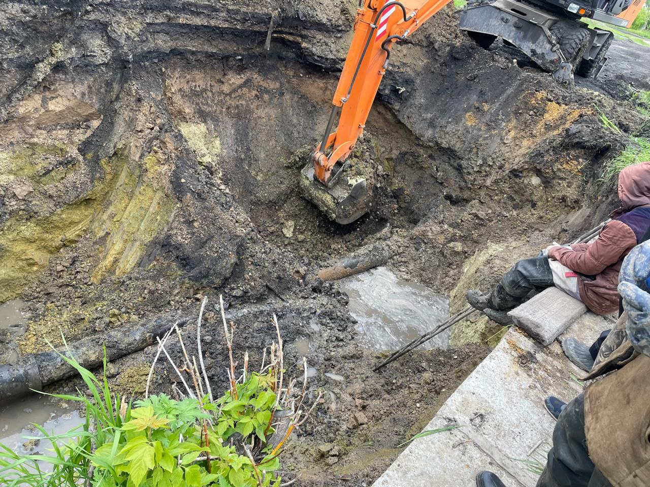 порыв водопровода