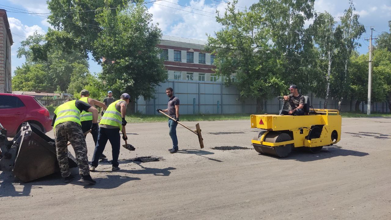 ямочный ремонт дорог в Камне-на-Оби