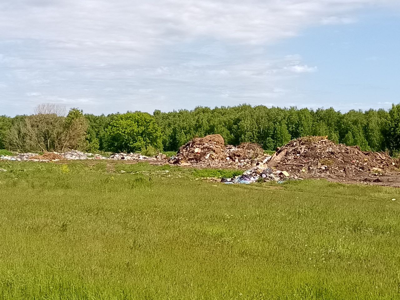 мусорка в Столбово