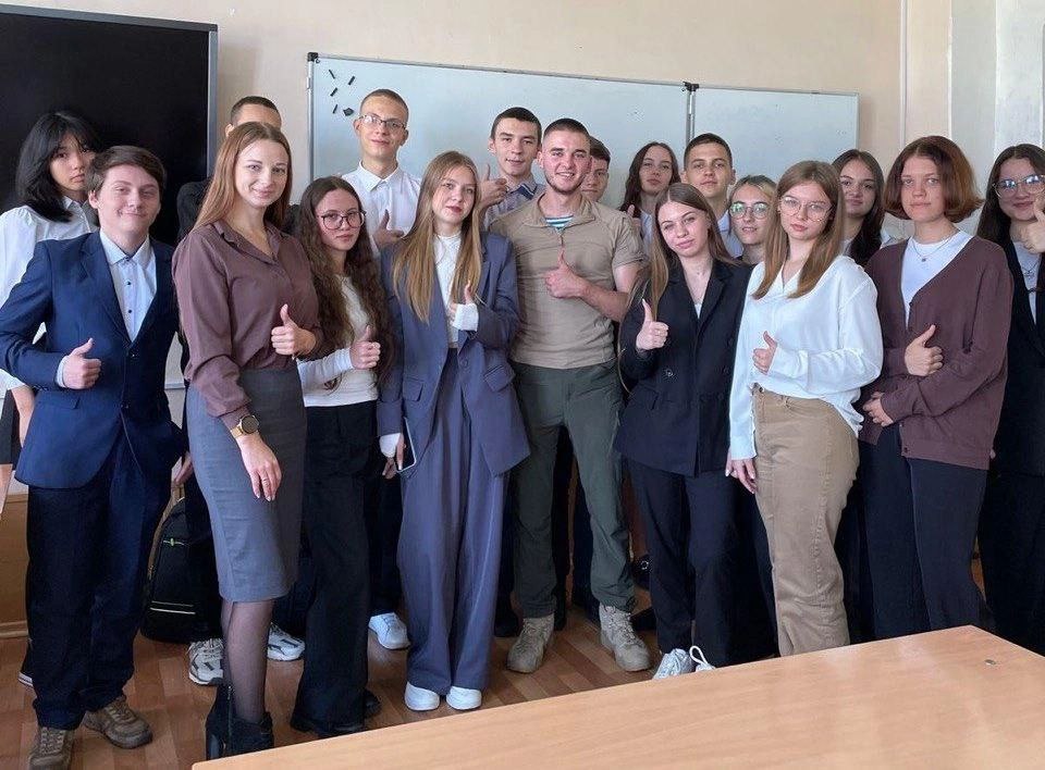 встреча с бойцом СВО