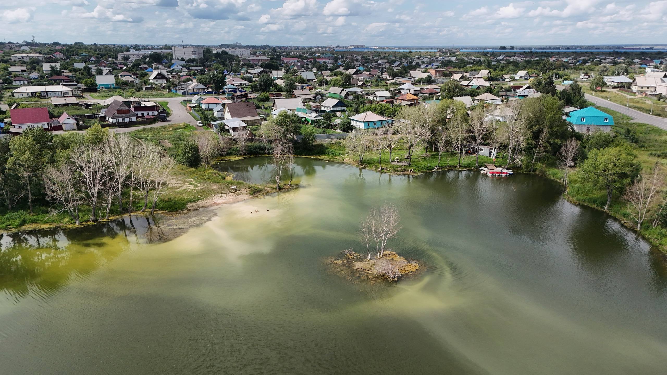 Камень-на-Оби с высоты птичьего полета